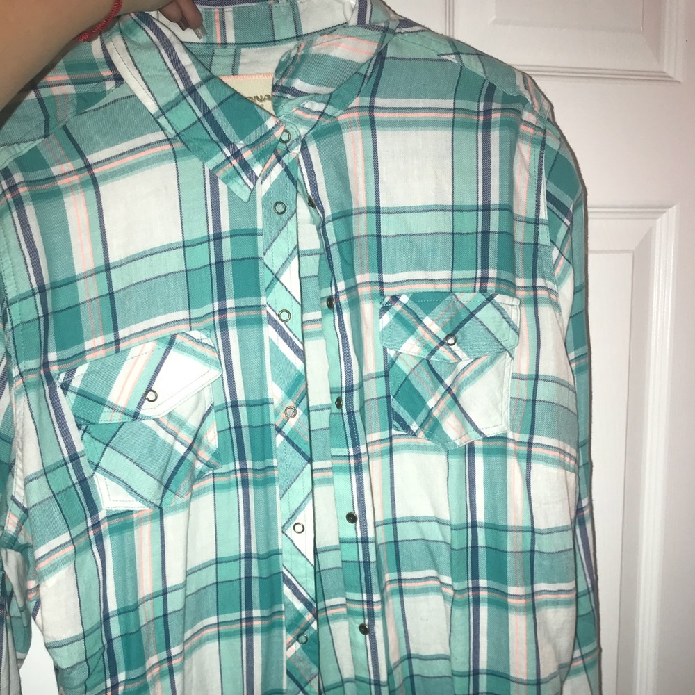 Arizona jeans 1x jr plus flannel NWT
